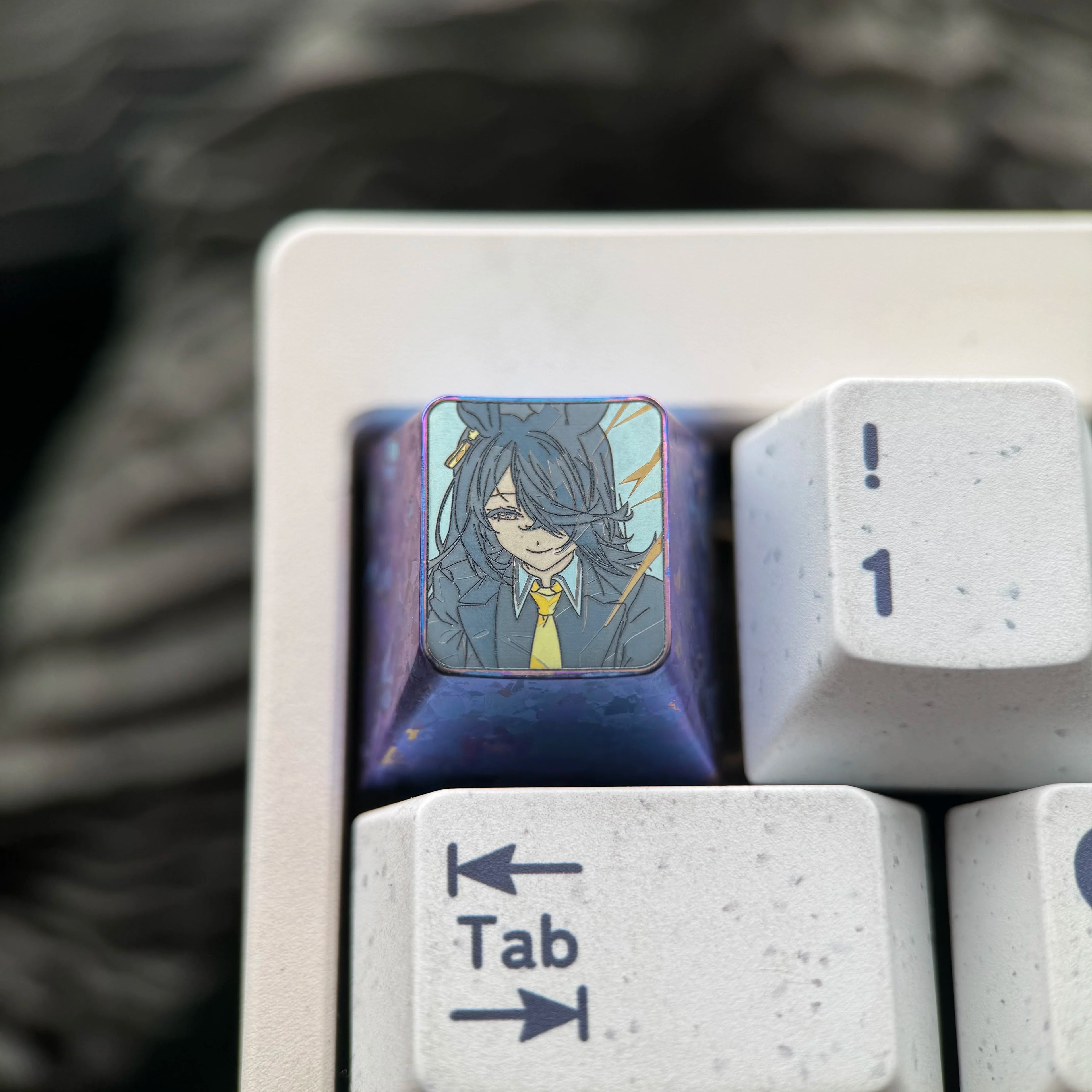 Umamusome: Pretty Derby theme, 1U titanium alloy personalized keycaps, innovative products in anime and gaming culture, mechanical keyboard decorative keycaps