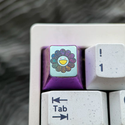 Sunflower, Sunflower series 14 models to choose from, 1U titanium alloy personalized keycaps, fashionable and trendy items, mechanical keyboard artistic decorative keycaps.