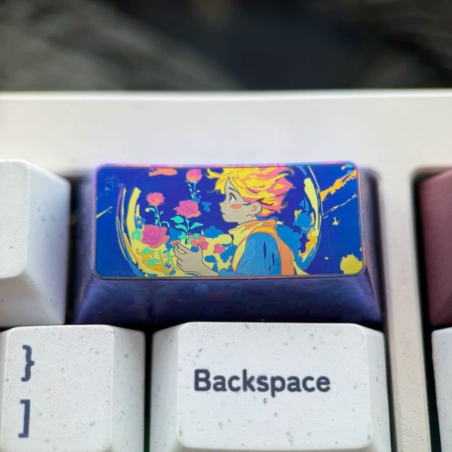 The Little Prince theme, titanium alloy large key combination set, fairy tale anime romantic theme design personalized keycaps