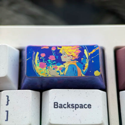 The Little Prince theme, titanium alloy large key combination set, fairy tale anime romantic theme design personalized keycaps