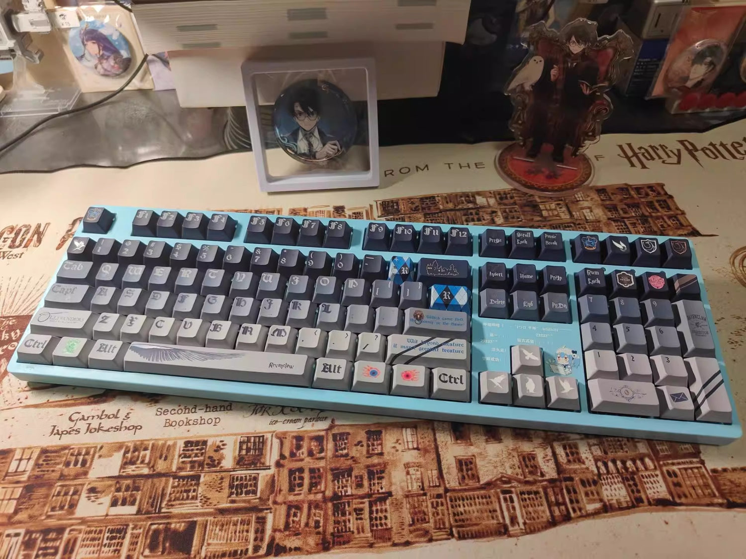 The Harry Potter themed series, PBT material, sublimation technology, animation cartoon decoration keycap set