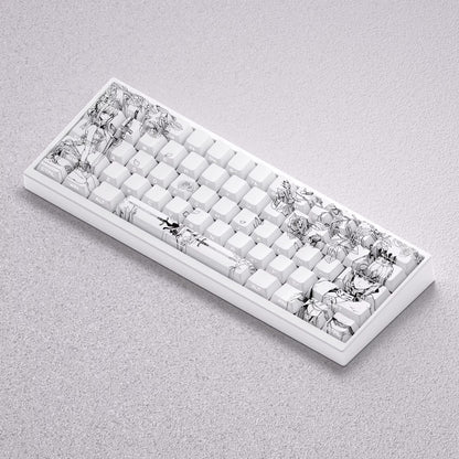 Fate/stay night series, Altria Pendragon/saber theme, original high PBT material compatible MX switch mechanical keyboard, anime and game theme keycap set, mechanical keyboard replacement keycap set