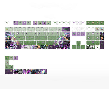 One Piece series personalized keycap set, PBT material, sublimation technology, mechanical keyboard decoration keycap set