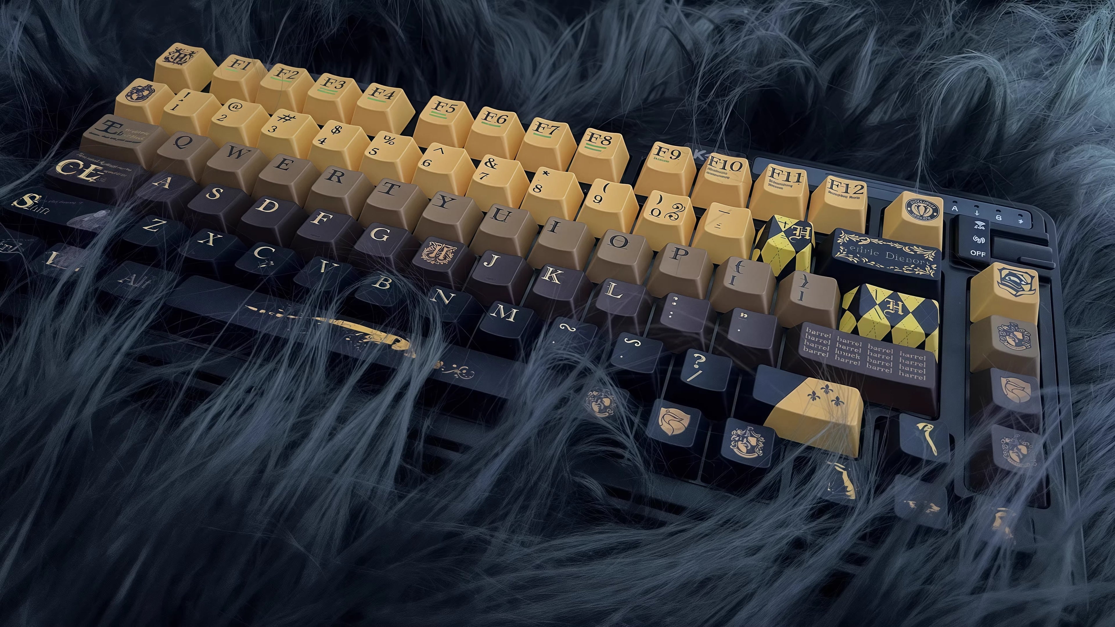 The Harry Potter themed series, PBT material, sublimation technology, animation cartoon decoration keycap set