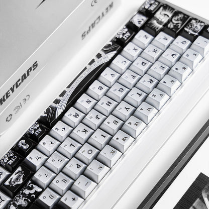 Apollo Sun God Theme theme design, custom set personalized keycap series，PBT material, Original factory height, compatible with 61/64/68/75/84/87/104 mechanical keyboard keycap set