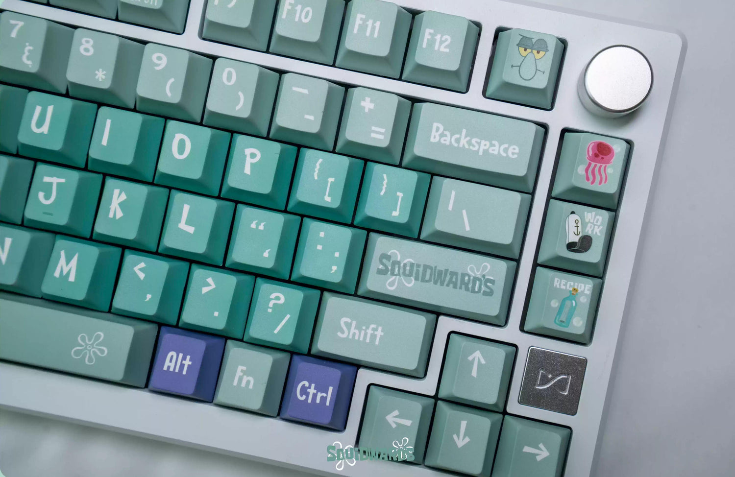 SpongeBob SquarePants, Squidward Quincy Tentacles themed personalized keycap set, PBT material factory height, creatively decorated keycaps