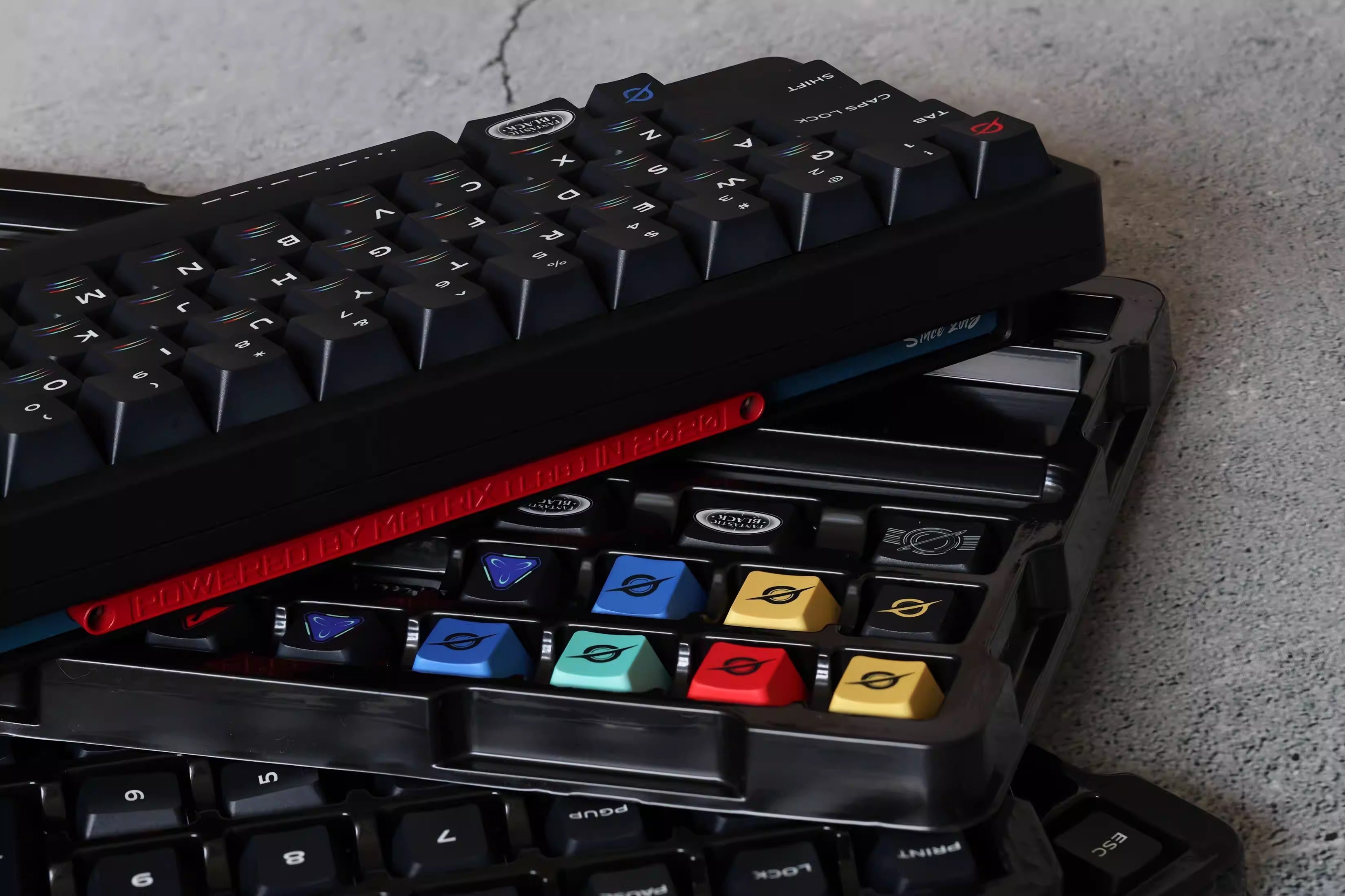 Original design, deep outer space, original high PBT material thermal sublimation process mechanical keyboard customized personalized keycap set