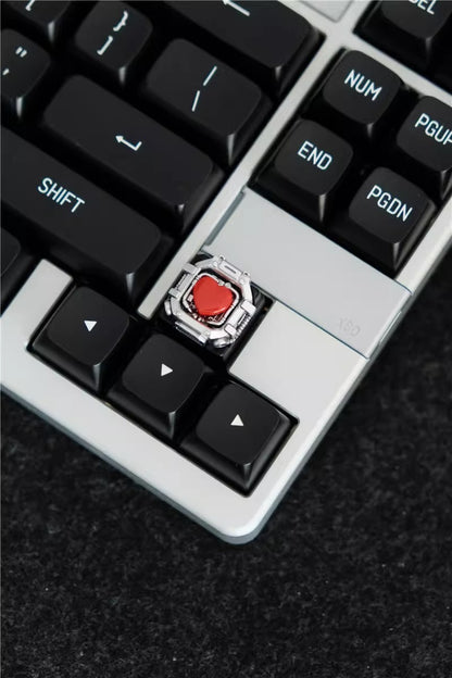 Space capsule themed design, personalized keycap, mechanical keyboard decoration, keycap resin coating, cute and cool mechanical style, mecha style keycap.