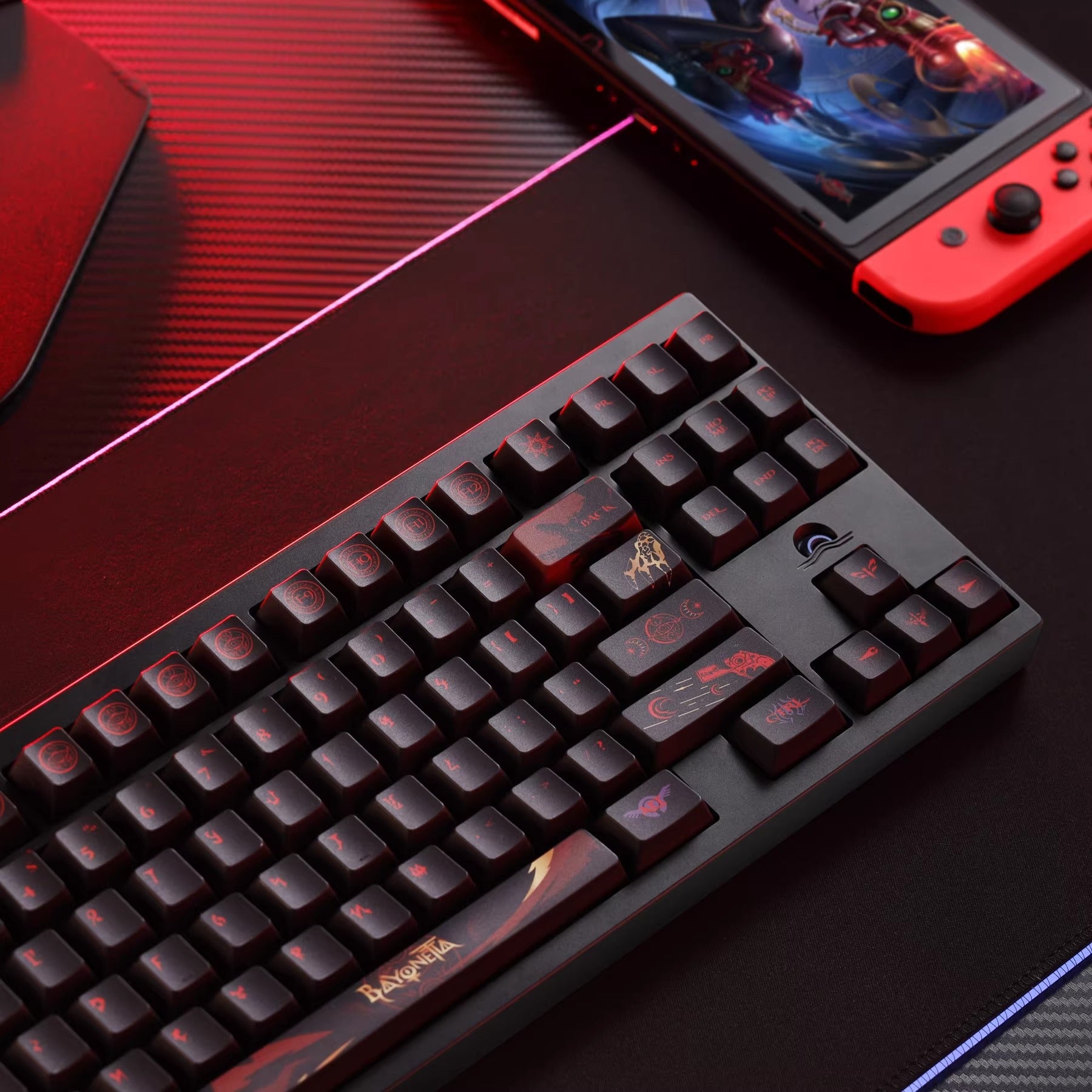 Bayonetta Theme Design, PBT material, sublimation， Personalized keycap set, original factory height mechanical keyboard decorative keycap set