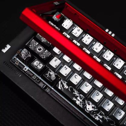 Fallen Angel Theme Design Keycap Metal Paint Pearl Paint Craftsmanship PBT Material Original Factory High Heat Sublimation Craftsmanship High Beauty Customization Personalized Keycap Set