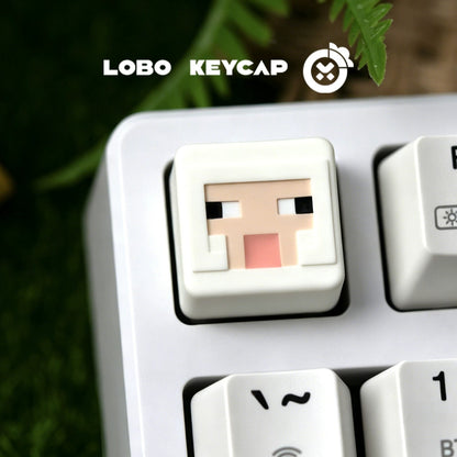 Minecraft， Multi colored resin personalized keycaps, anime, gaming, cultural and creative peripheral products, mechanical keyboard decoration keycaps, gaming keycaps