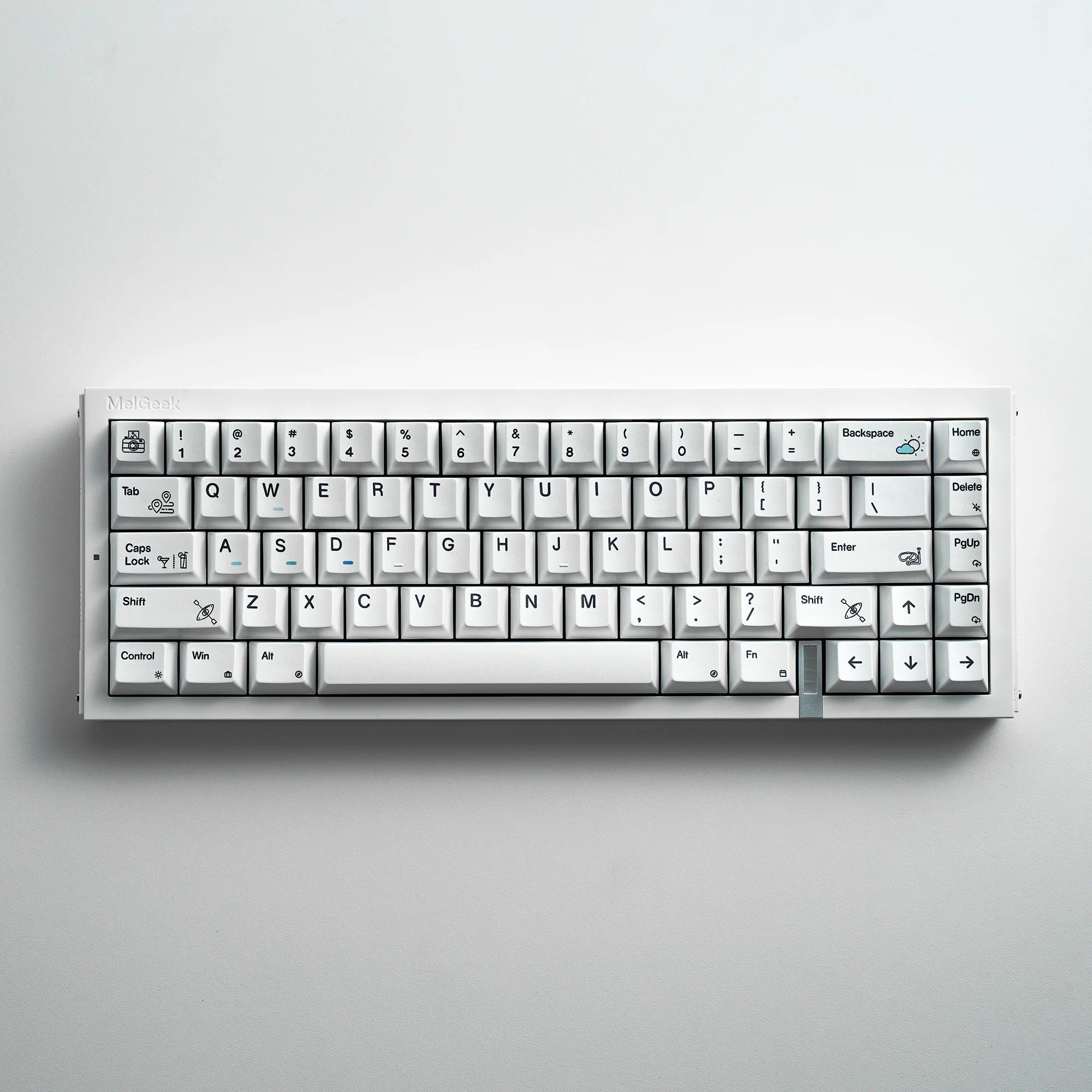 Black/White Holiday Pearl Paint Mechanical Keyboard Keycaps Minimalist Style Decorative Keycaps, PBT Heat Sublimation Original Factory Height, Personalized Keyboard Keycap Set