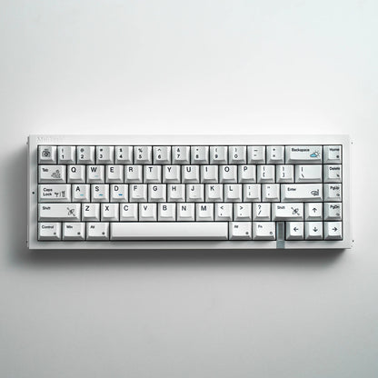 Black/White Holiday Pearl Paint Mechanical Keyboard Keycaps Minimalist Style Decorative Keycaps, PBT Heat Sublimation Original Factory Height, Personalized Keyboard Keycap Set