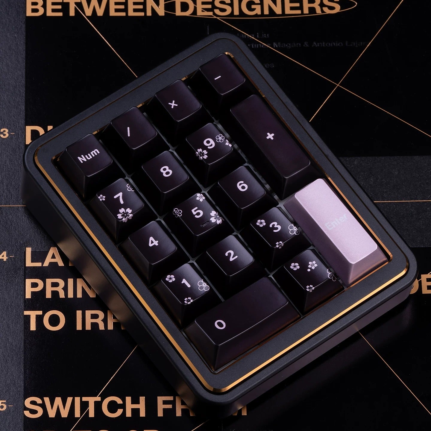 Spring and Jingming Black Theme Theme, Keycap Set PBT Metallic Texture personalized keycap set, , compatible with 61/64/68/75/84/87/104 mechanical keyboard