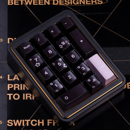 Spring and Jingming Black Theme Theme, Keycap Set PBT Metallic Texture personalized keycap set, , compatible with 61/64/68/75/84/87/104 mechanical keyboard