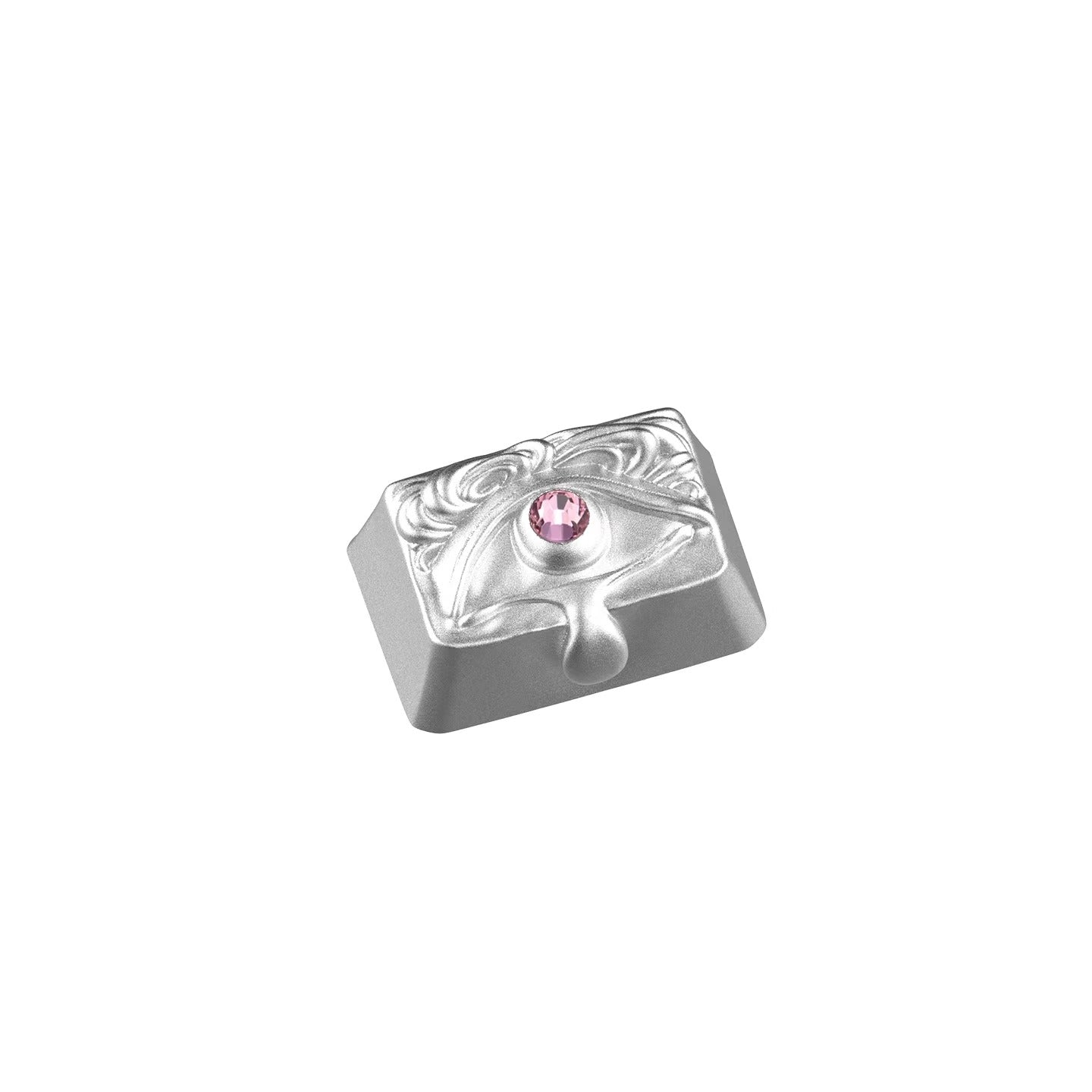 Diamond tears, resin inlaid personalized keycaps, fashionable art mechanical keyboard decorative keycaps.