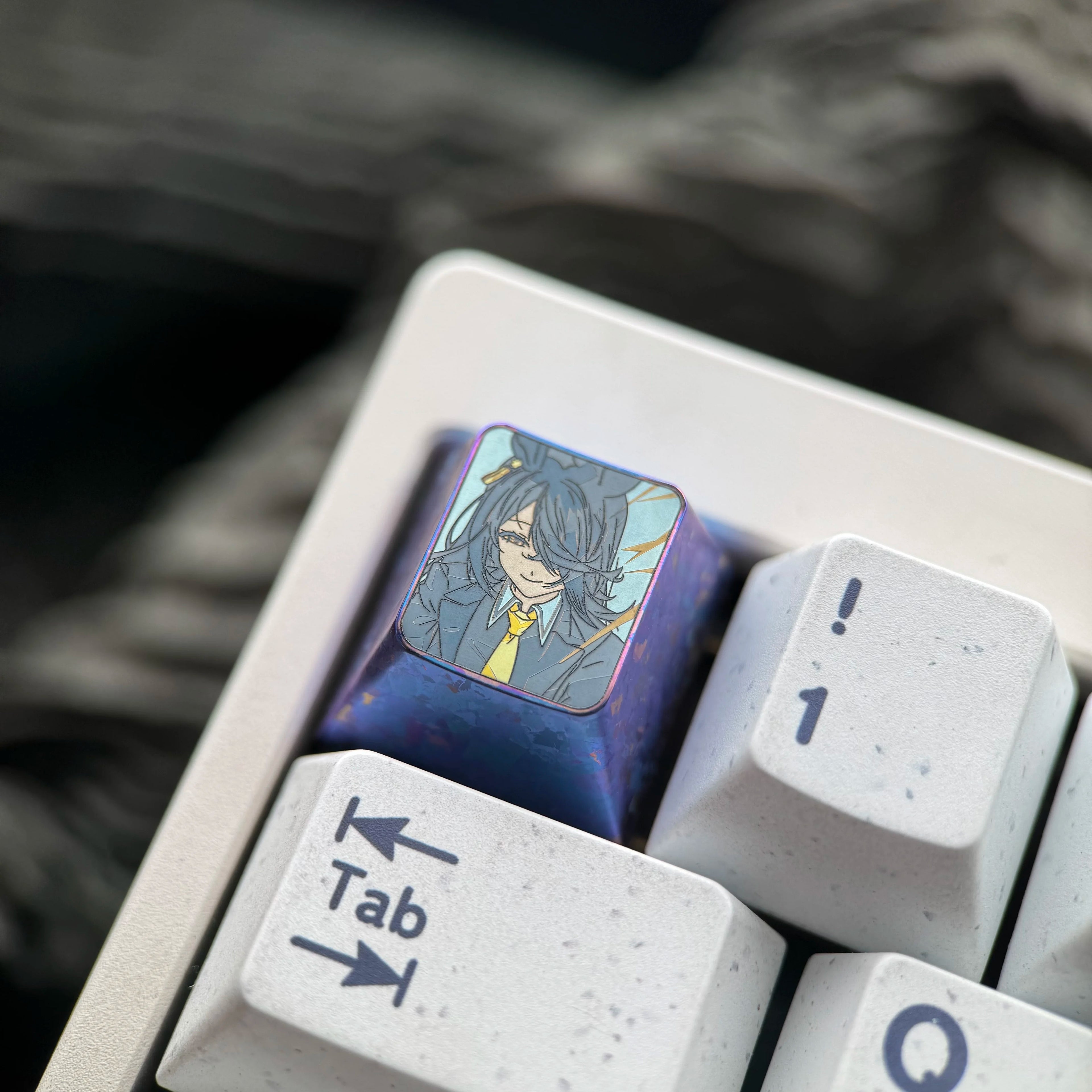 Umamusome: Pretty Derby theme, 1U titanium alloy personalized keycaps, innovative products in anime and gaming culture, mechanical keyboard decorative keycaps