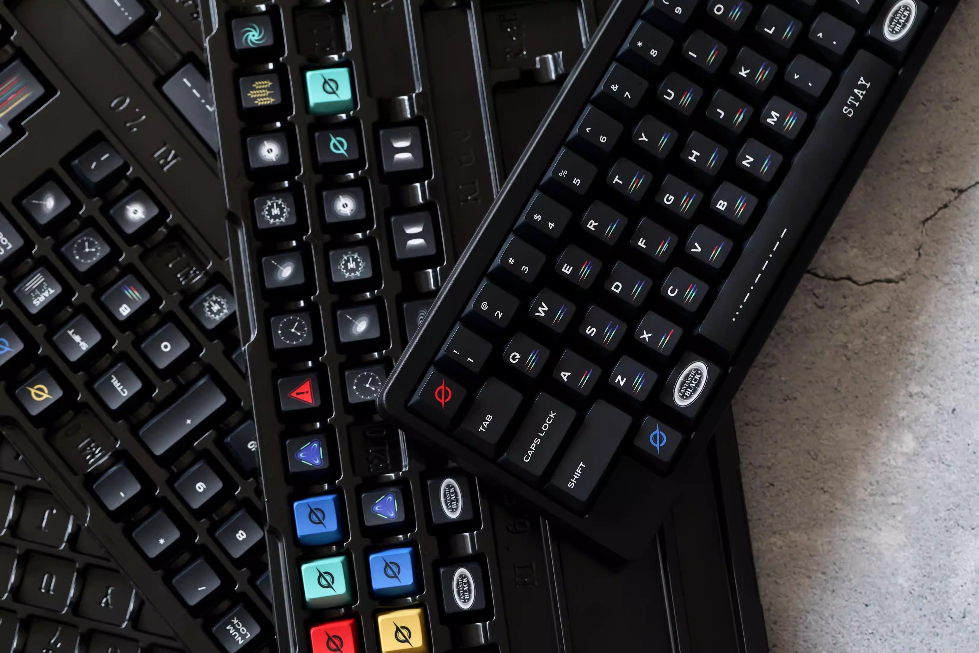 Original design, deep outer space, original high PBT material thermal sublimation process mechanical keyboard customized personalized keycap set
