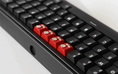 Metal Rose Keycaps, The Bridge of Madison County Metal Personalized Keycaps Original High Zinc Alloy Machine Metal Creative Decorative Keycaps