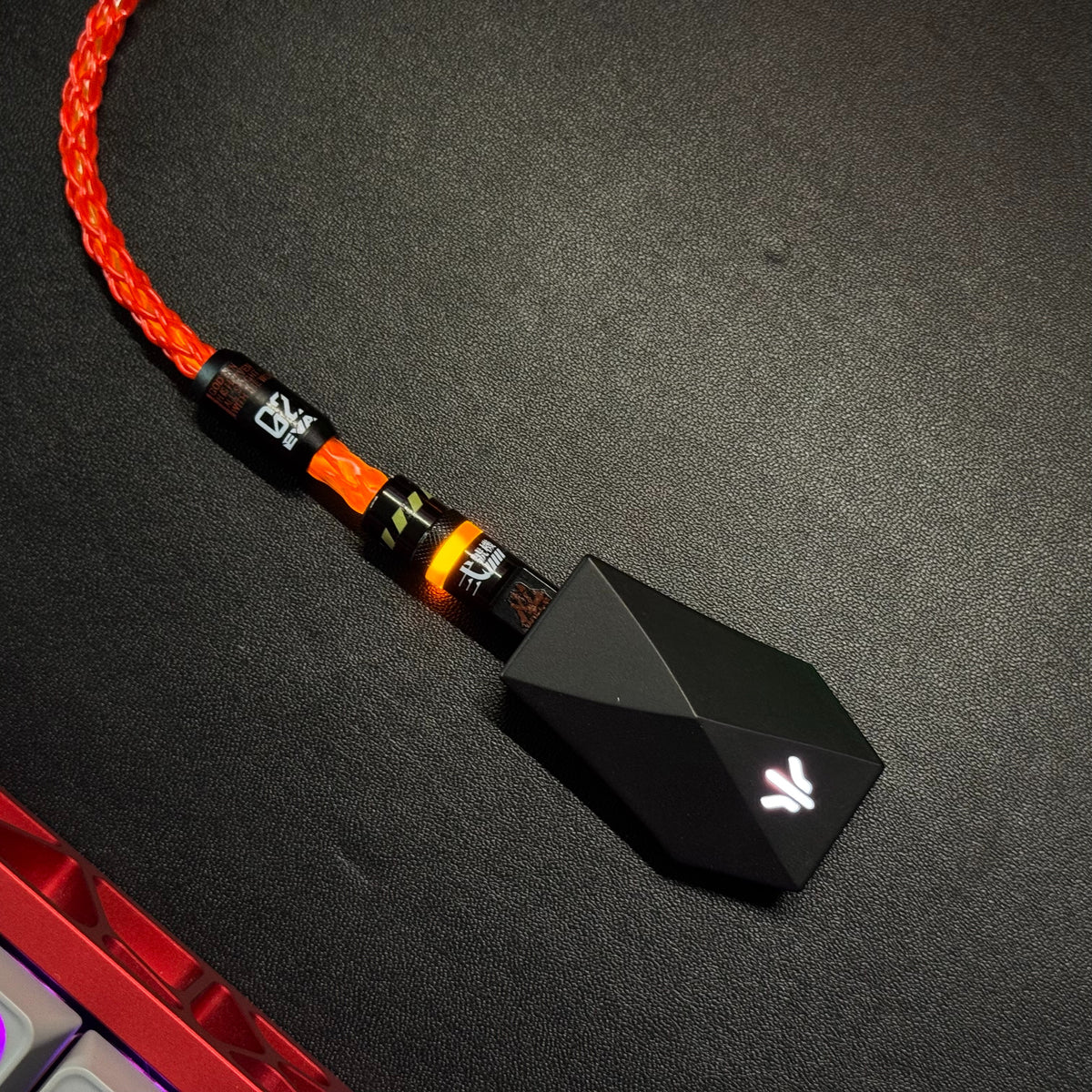 Customized manual data cable for mechanical keyboard with EVA theme design, dual type C aviation plug, dual 8K luminous data cables, magnetic axis mechanical keyboard