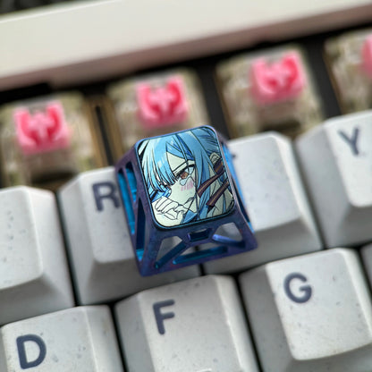 Titanium alloy 1U hollow titanium alloy personalized keycap collection, customizable, anime and game culture creative personalized keycaps. Mechanical keyboard decorative keycaps