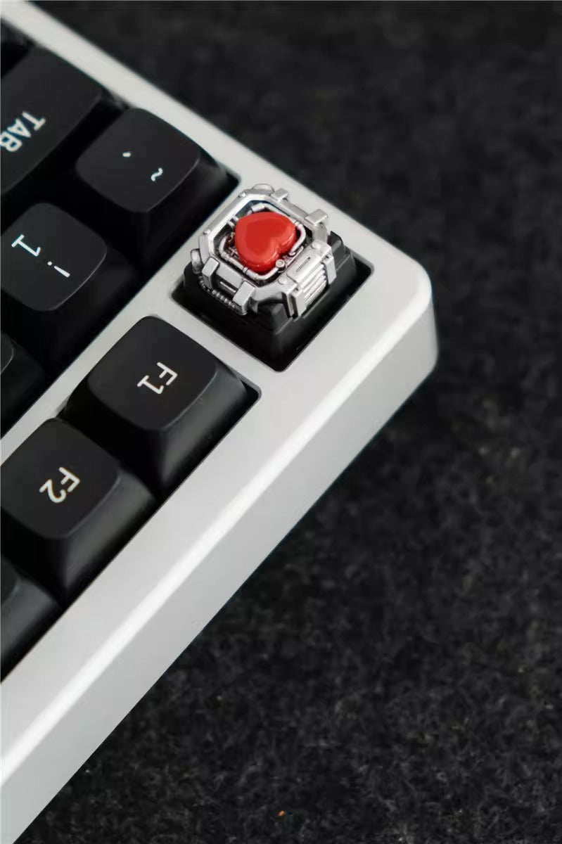 Space capsule themed design, personalized keycap, mechanical keyboard decoration, keycap resin coating, cute and cool mechanical style, mecha style keycap.