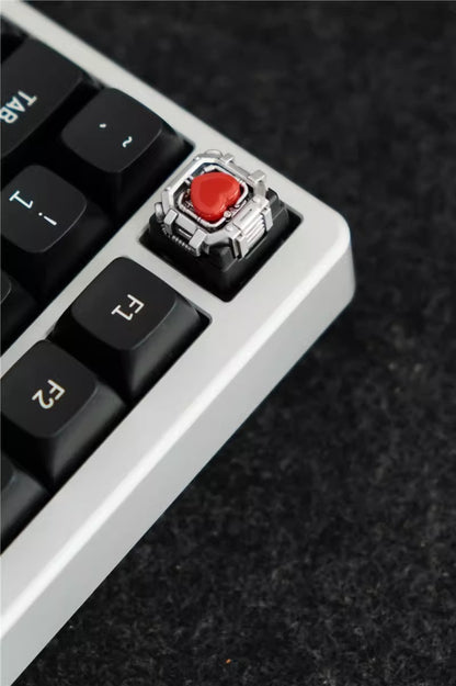 Space capsule themed design, personalized keycap, mechanical keyboard decoration, keycap resin coating, cute and cool mechanical style, mecha style keycap.