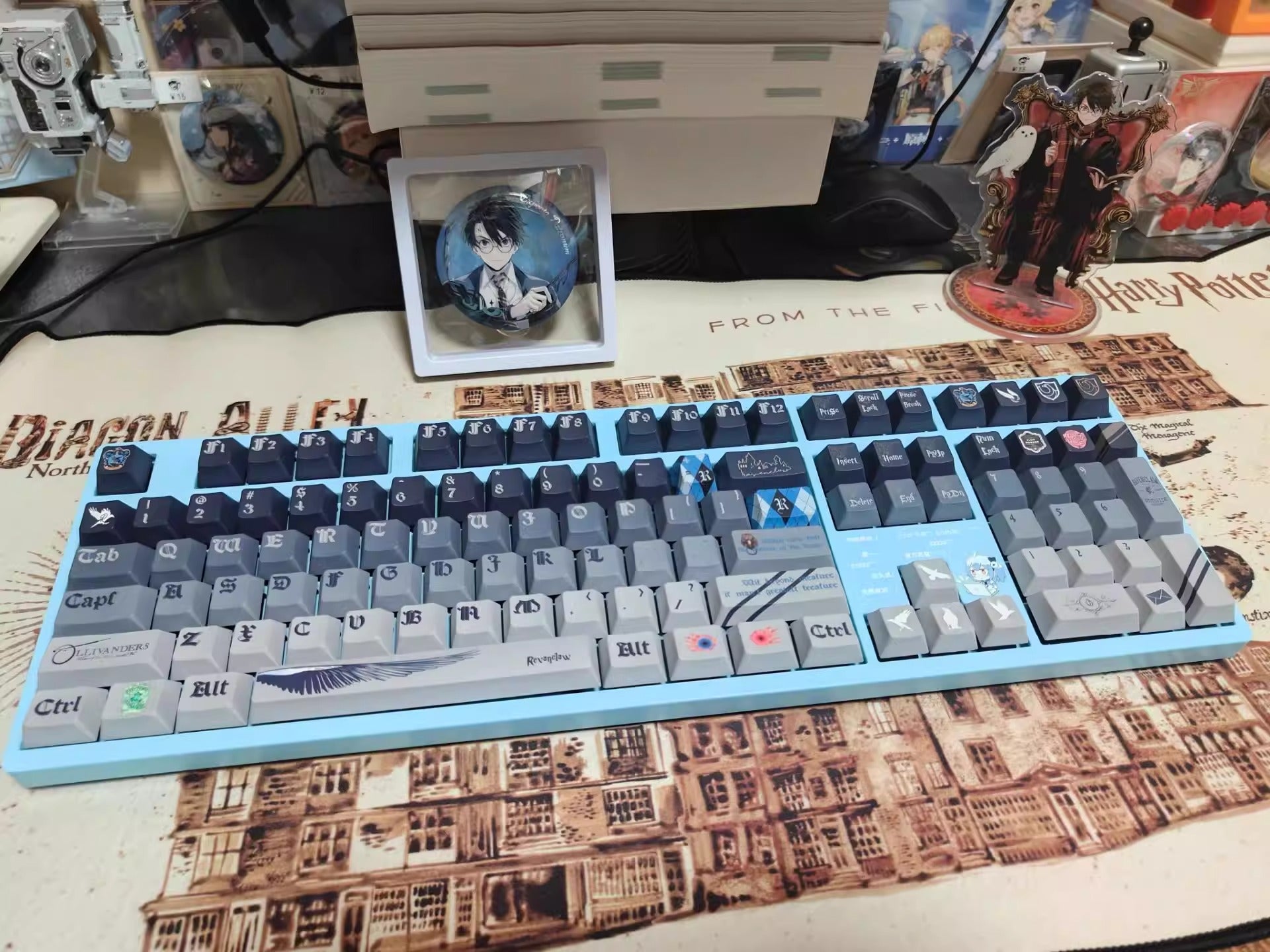 The Harry Potter themed series, PBT material, sublimation technology, animation cartoon decoration keycap set