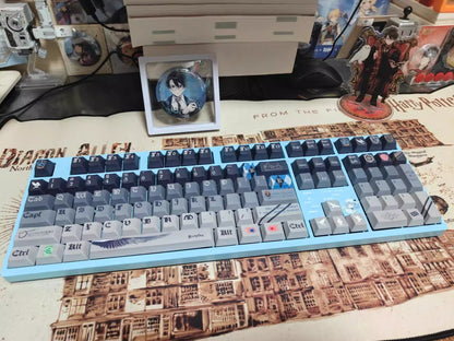 The Harry Potter themed series, PBT material, sublimation technology, animation cartoon decoration keycap set