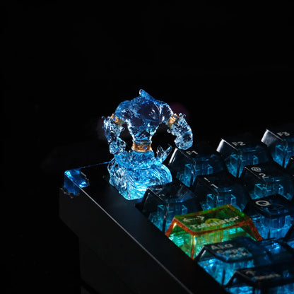World of Warcraft, Water Elemental, Crystal Resin Molding, Handmade Resin Craftsman Keycaps, Game Anime Culture Creative Mechanical Keyboard Decorative Keycaps