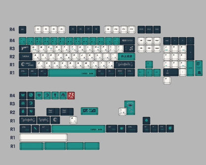 Nishikigi Chisato,  Inoue Takina Theme PBT material personalized key cap set, animation game culture creative decoration key cap set, compatible with 61/64/68/75/84/87/104 key mechanical keyboard