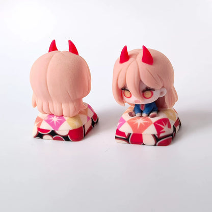 Chainsaw Man Theme Series, 3D Color Printed Resin Personalized Keycaps, Anime Game Cultural Creative Products Mechanical Keyboard Decorative Keycaps