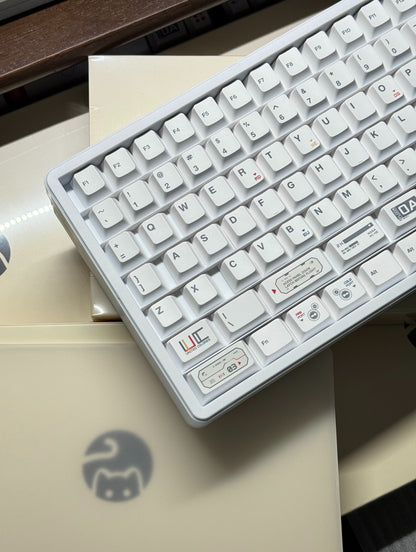 Starfield themed design, creative keycap set, PBT material personalized keycap set, mechanical keyboard replacement decorative keycaps, compatible with 61/64/68/75/84/87/104 key mechanical keyboard