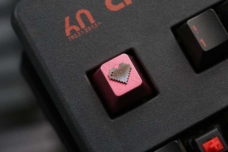 love ❤ Pixel style, metal CNC, aluminum alloy creative decorative keycaps