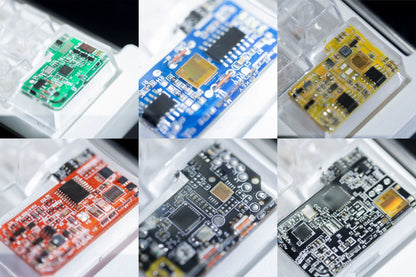 Circuit board design 7-character return, ISO return key, personalized keycaps Crystal drops of glue sealing circuit board decorative keycaps