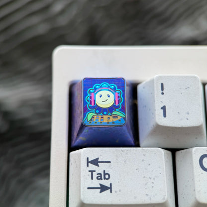 Sunflower, Sunflower series 14 models to choose from, 1U titanium alloy personalized keycaps, fashionable and trendy items, mechanical keyboard artistic decorative keycaps.