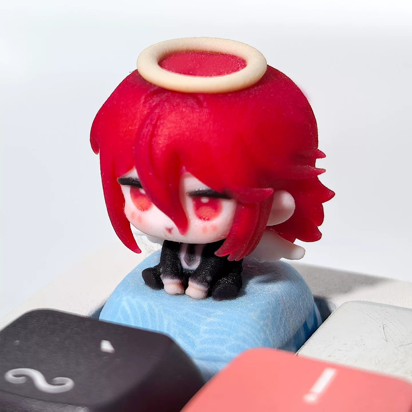 Chainsaw Man Theme Series, 3D Color Printed Resin Personalized Keycaps, Anime Game Cultural Creative Products Mechanical Keyboard Decorative Keycaps