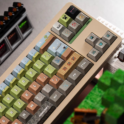 Minecraft pixel style design mechanical keyboard keycaps factory height