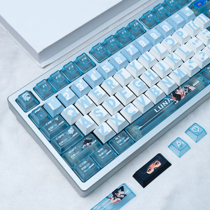 Delta Force themed design kit keycaps, custom set personalized keycap series，PBT+PC material, Original factory height, compatible with 61/64/68/75/84/87/104 mechanical keyboard keycap set