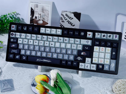 Hollow Knight: Silksong Theme, Personalized Key Cap Set PBT Material Game Key Cap Set, Mechanical Keyboard Personalized Key Cap Set, Suitable for 61/64/68/75/84/87/104 Key Mechanical Keyboard