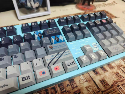 The Harry Potter themed series, PBT material, sublimation technology, animation cartoon decoration keycap set