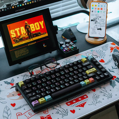 Afternoon Tea Series Keyboard Keycap Set, PBT Material Metallic Paint Texture, Mechanical Keyboard Decorative Keycap Set