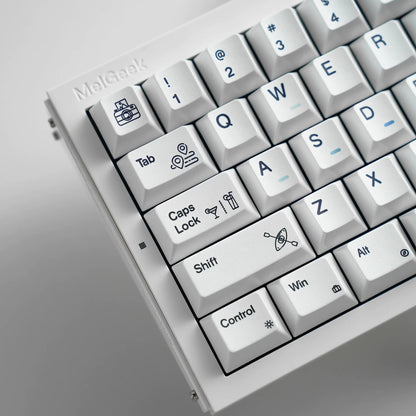 Black/White Holiday Pearl Paint Mechanical Keyboard Keycaps Minimalist Style Decorative Keycaps, PBT Heat Sublimation Original Factory Height, Personalized Keyboard Keycap Set