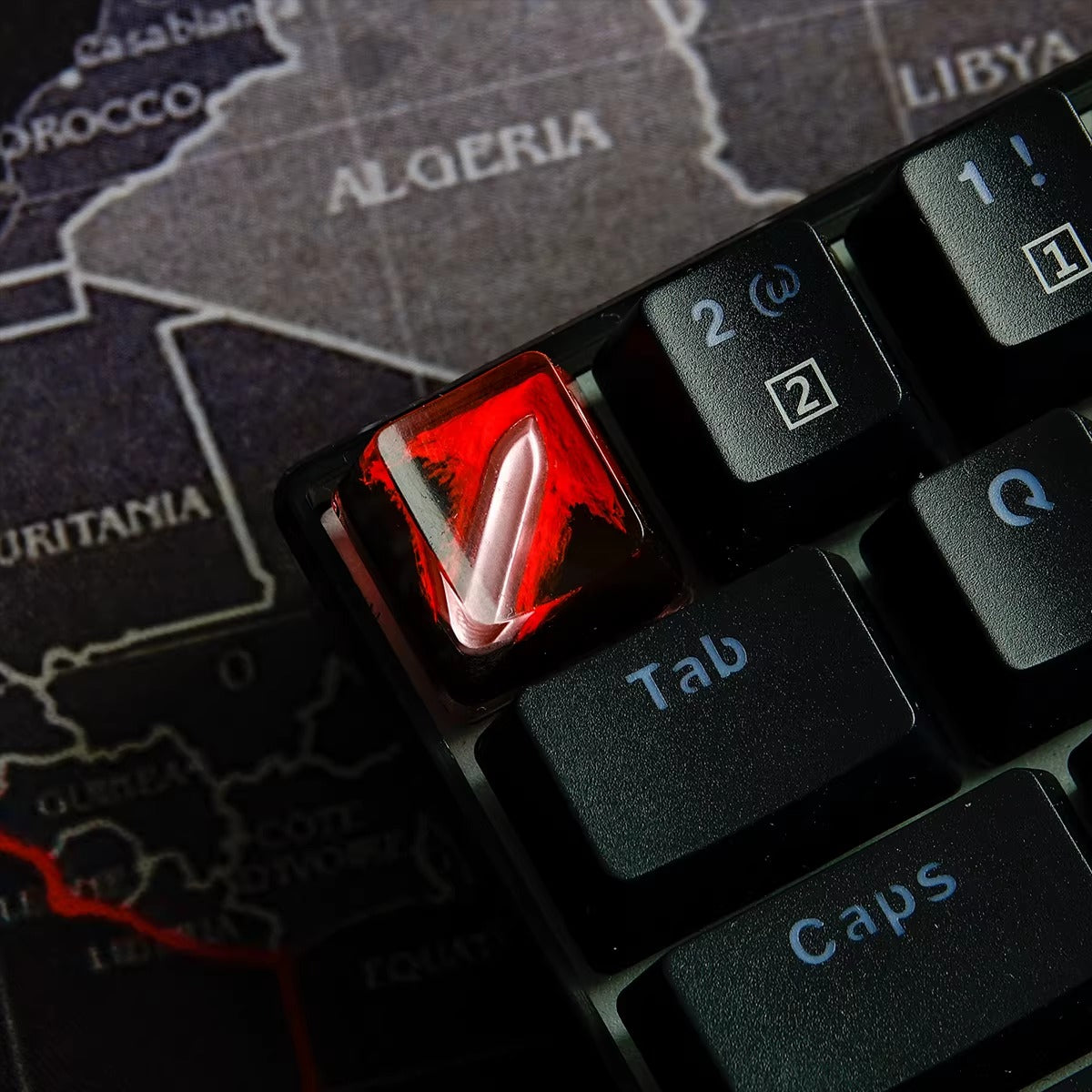 World of Warcraft series, warrior skill themed crystal resin artisankeycaps, game culture creative peripheral resin decorative keycaps