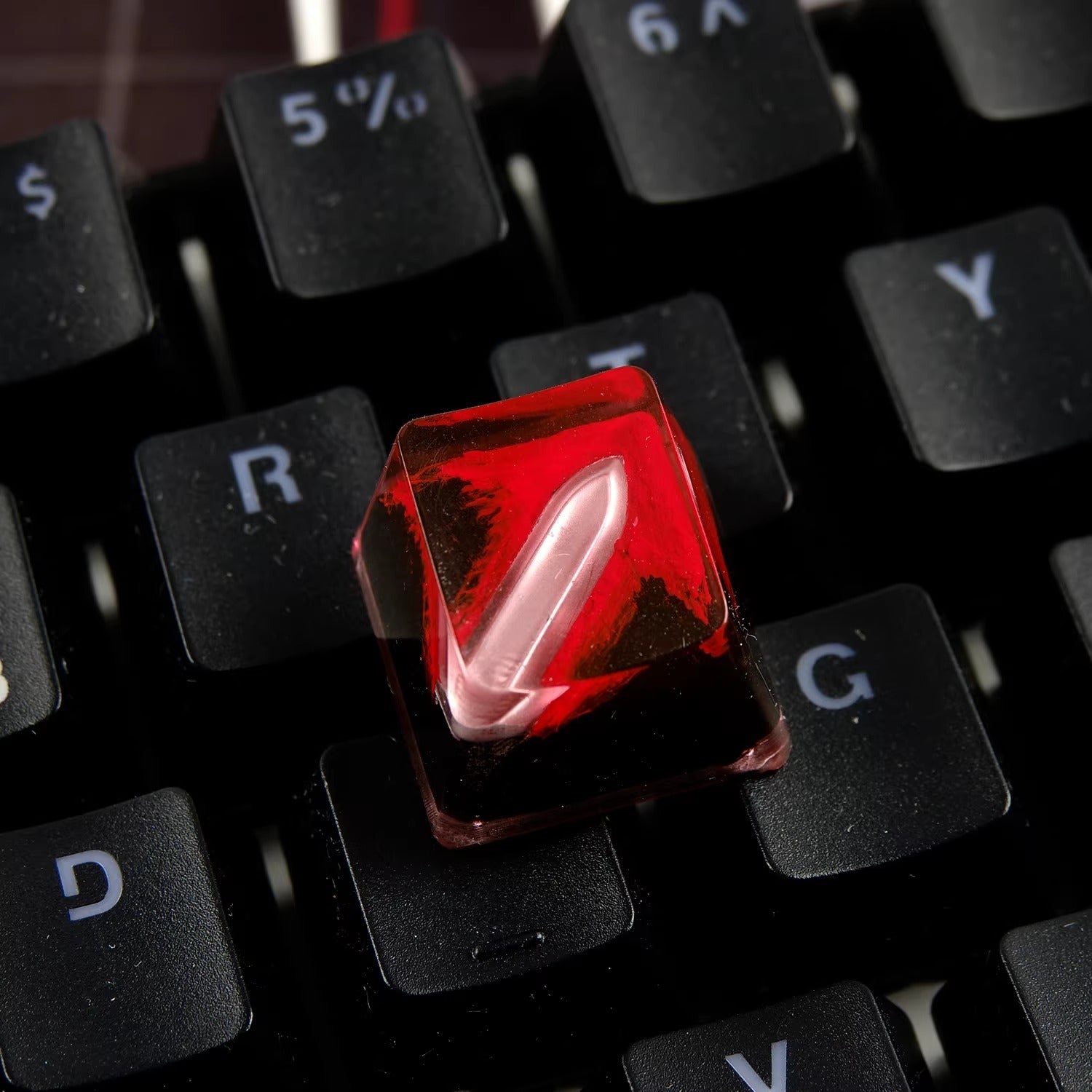 World of Warcraft series, warrior skill themed crystal resin artisankeycaps, game culture creative peripheral resin decorative keycaps