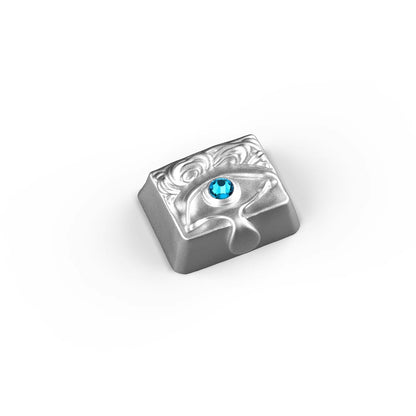 Diamond tears, resin inlaid personalized keycaps, fashionable art mechanical keyboard decorative keycaps.