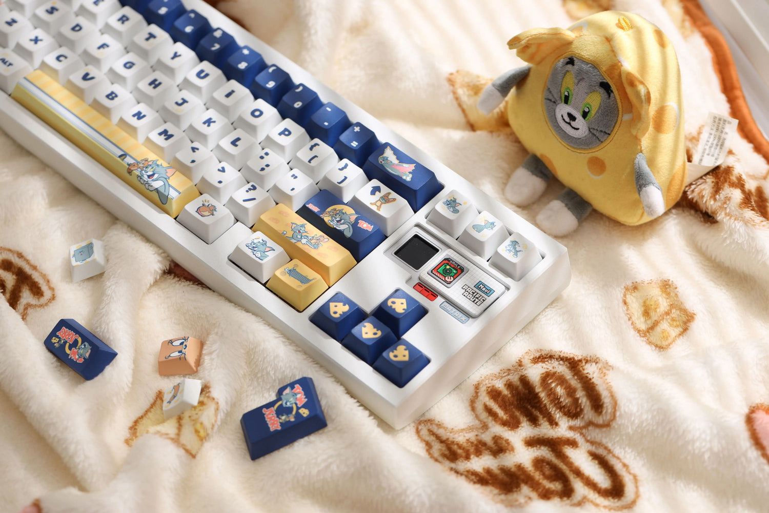Tom and Jerry Theme Keycaps -155 Keys - Original High PBT Thermal Sublimation Decorative Keycap Set