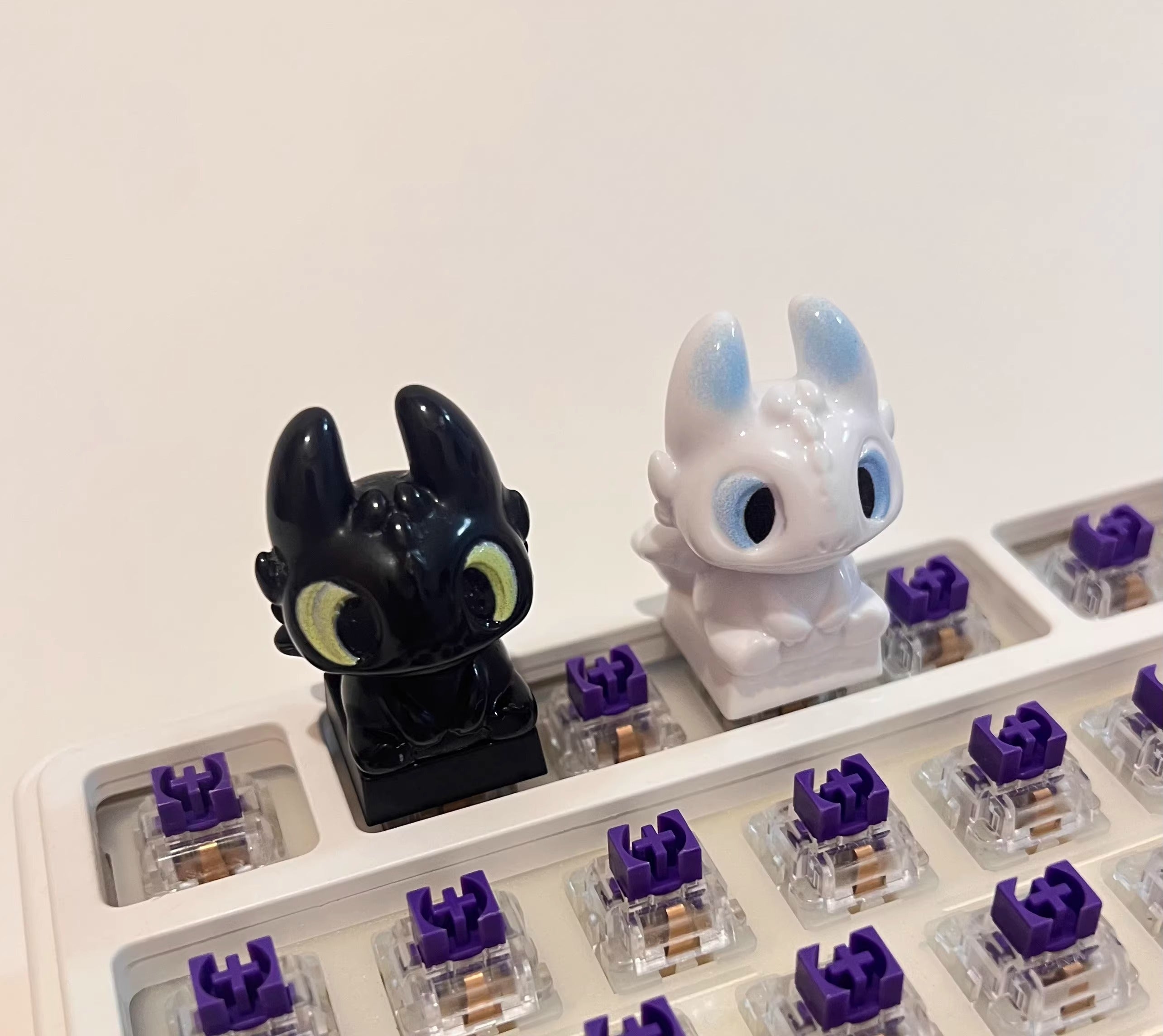 How to Train Your Dragon, Toothless, 1U Resin Shaped Personalized Keycaps, Anime Movie Creative Decorative Keycaps