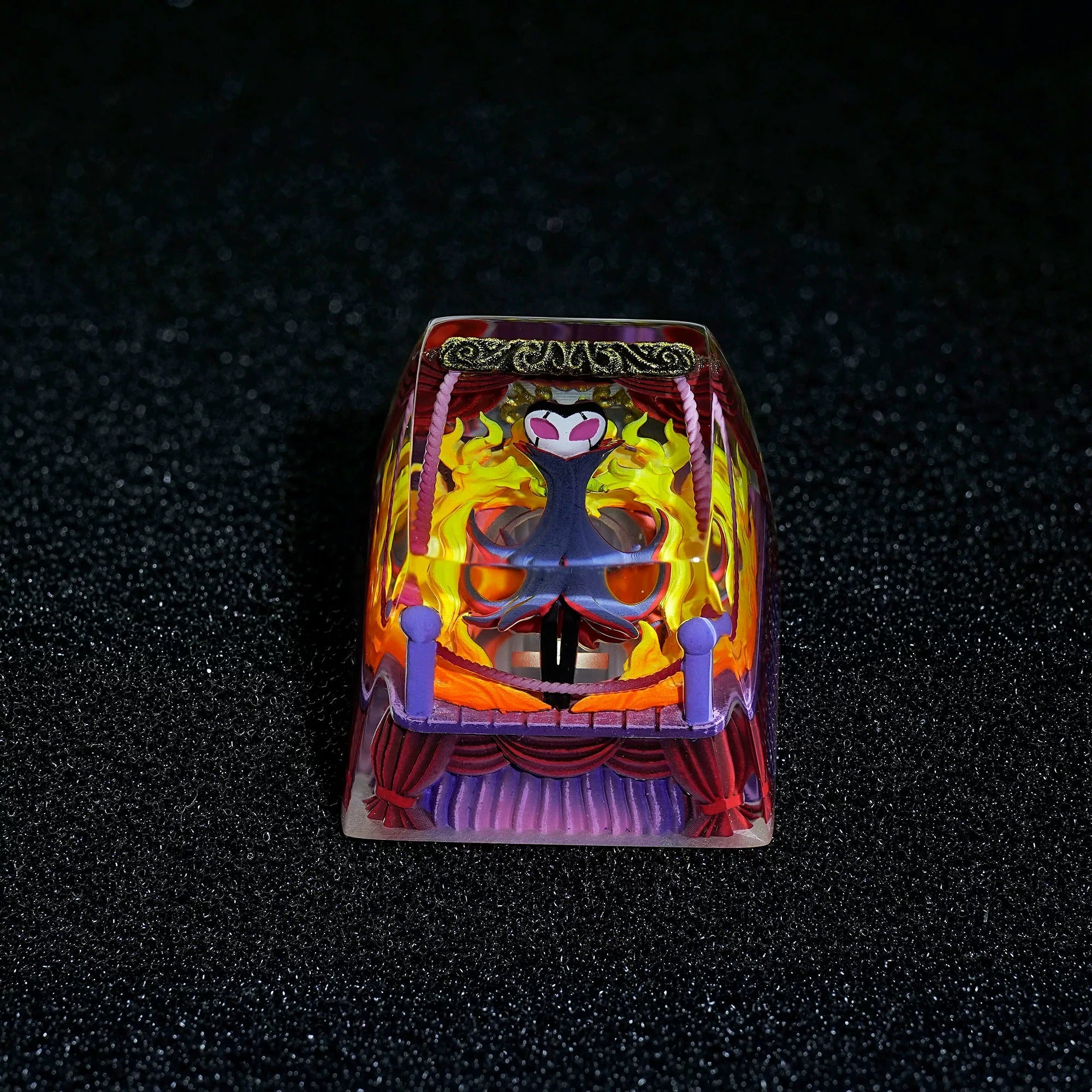 Hollow Knight, Grimm, Crystal Resin Personalized Keycaps, Anime Game Culture Creative Resin Keycaps, Mechanical Keyboard Art Decorative Keycaps