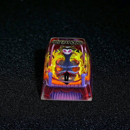 Hollow Knight, Grimm, Crystal Resin Personalized Keycaps, Anime Game Culture Creative Resin Keycaps, Mechanical Keyboard Art Decorative Keycaps